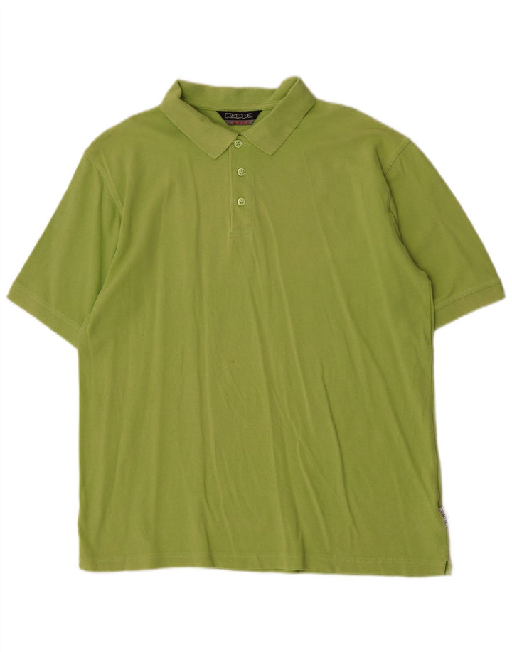 Kappa Polo Hombre Grande Verde Algodón