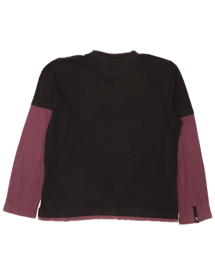 Camiseta Puma Manga Larga Medium Black Colourblock para hombre