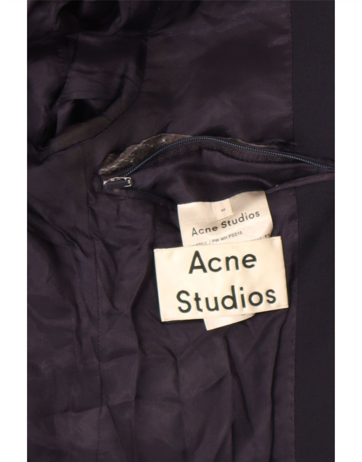 Acne Studios Chaqueta tipo blazer de 2 botones para hombre IT 48 Medium Azul marino Clásico