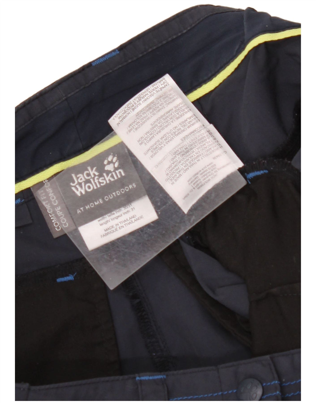 JACK WOLFSKIN Pantalones cortos cargo de ajuste cómodo para mujer W30 Azul marino mediano