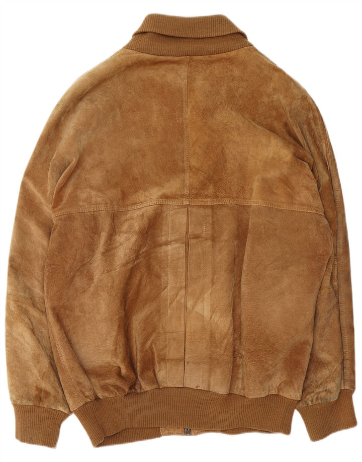 Vintage hombres ante bomber chaqueta IT 54 2XL Beige