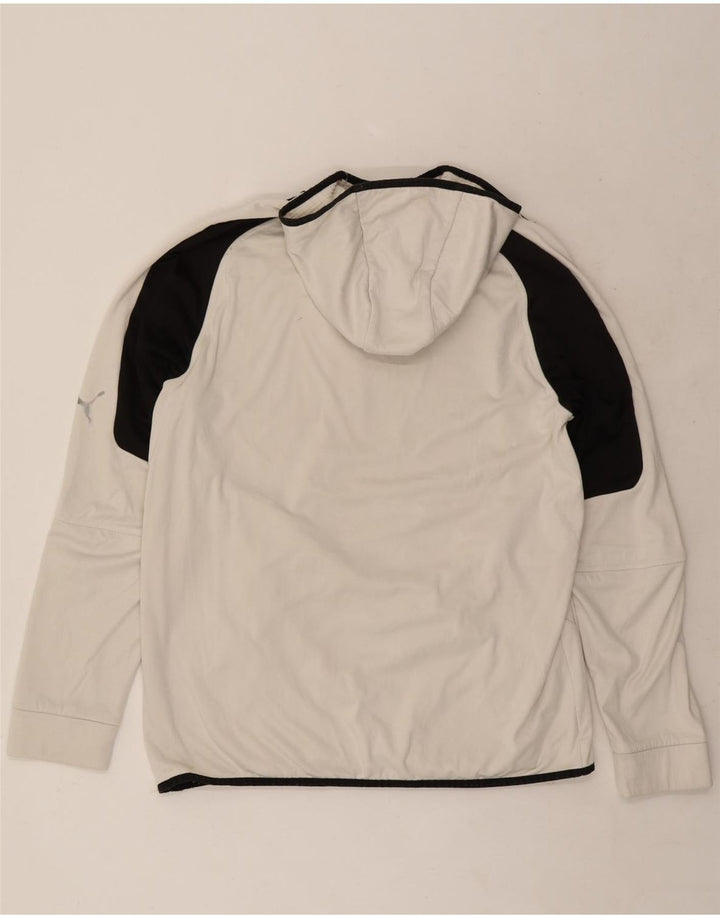 Puma Hombre Sudadera con capucha Jumper XL Blanco Colorblock Poliéster