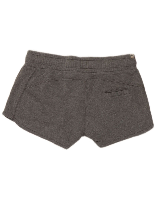 Puma Womens Sport Shorts UK 14 Large W32 Grey
