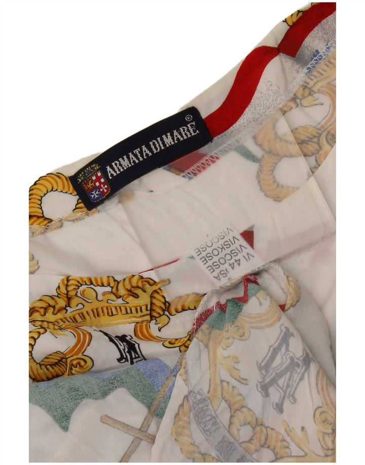 Armata Di Mare Blusa con estampado abstracto para mujer IT 44 Medium White