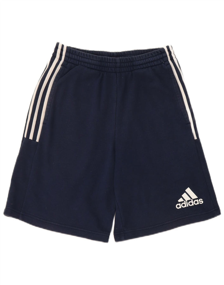 Adidas - Pantalones cortos deportivos para hombre (talla pequeña), color azul marino