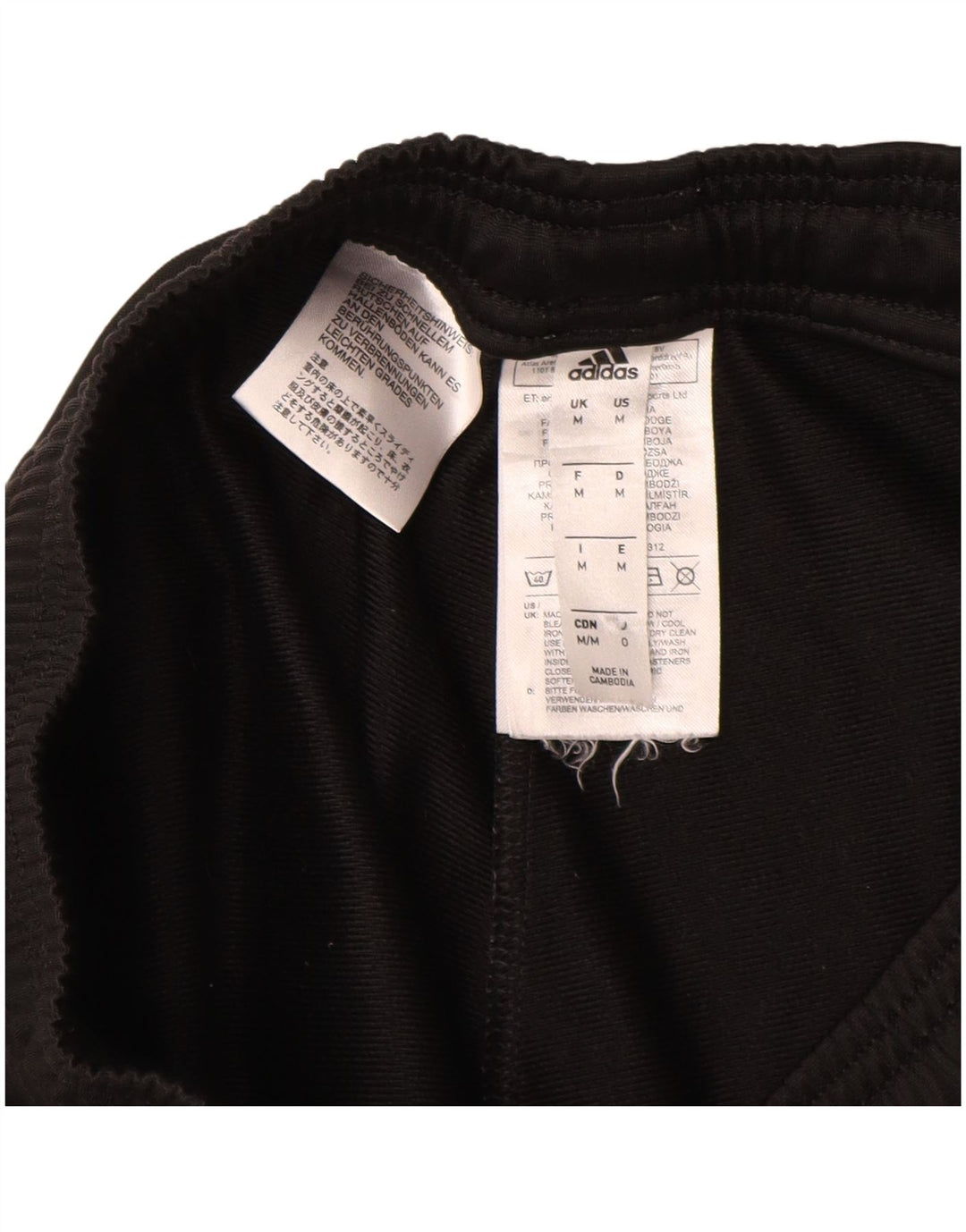 Pantalón De Chándal Adidas Hombre Mediano Negro Poliéster