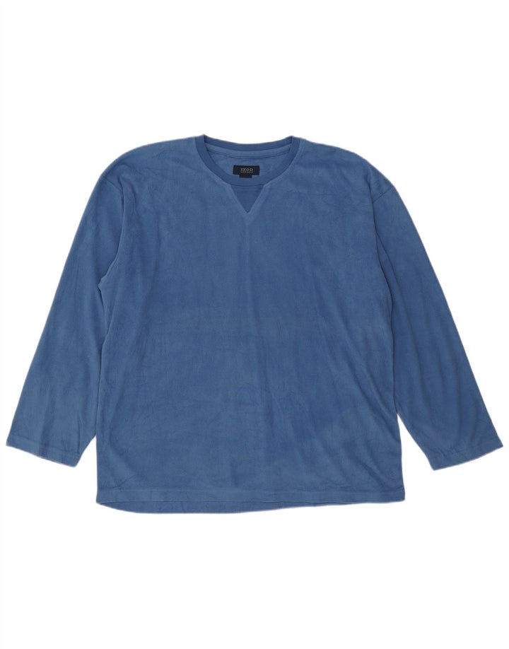 Jersey Polar Izod Hombre Azul Medio Poliéster