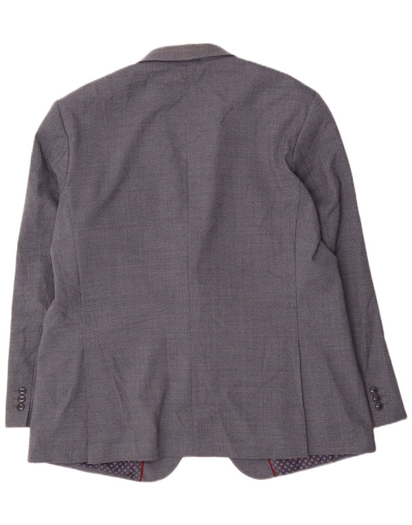 Marks & Spencer Chaqueta tipo blazer de corte regular con 2 botones para hombre UK 46 XL Azul marino