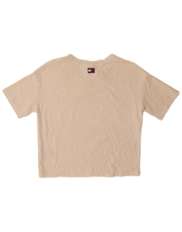 Tommy Hilfiger Camiseta con gráfico extragrande para hombre Top XS Algodón blanco