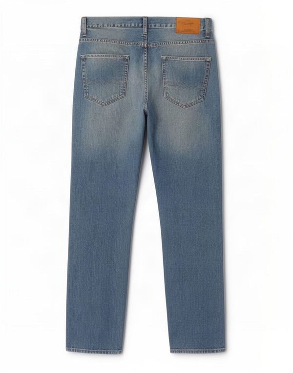 Zara Jeans rectos para hombre EU 40 Medium W31 L30 Algodón azul