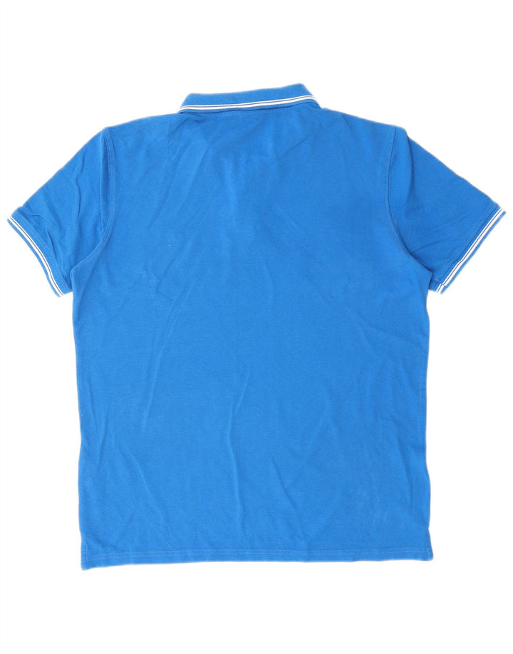 Polo Carrera Hombre XL Algodón Azul