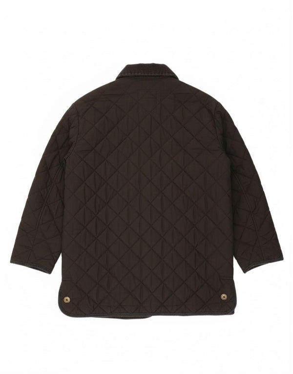 Chaqueta acolchada vintage para mujer IT 48 XL Algodón negro