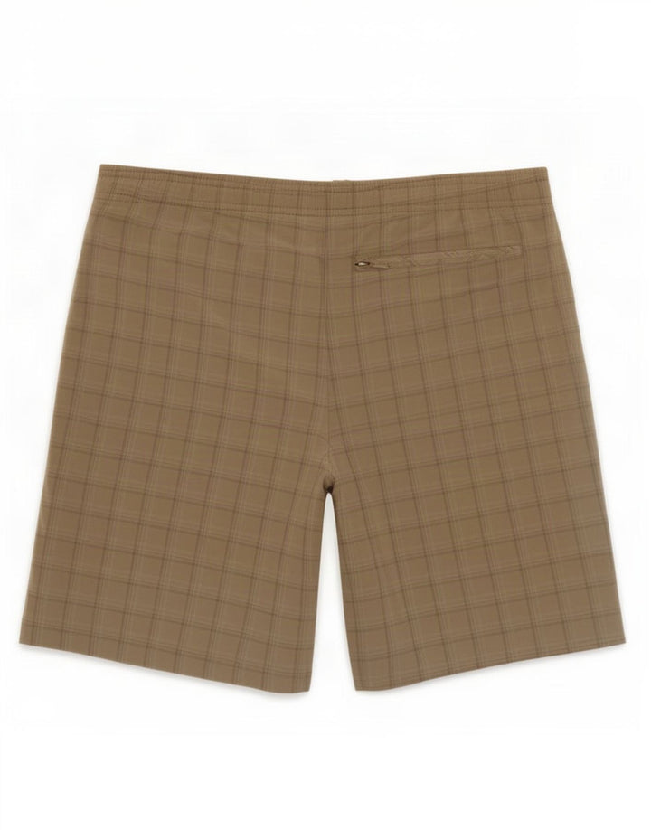 Adidas Hombre Bañador Corto Grande Beige Cuadros Poliéster