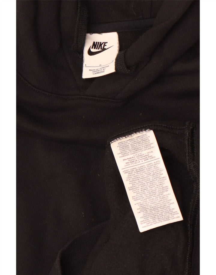 Nike - Sudadera con capucha para hombre, talla grande, algodón negro