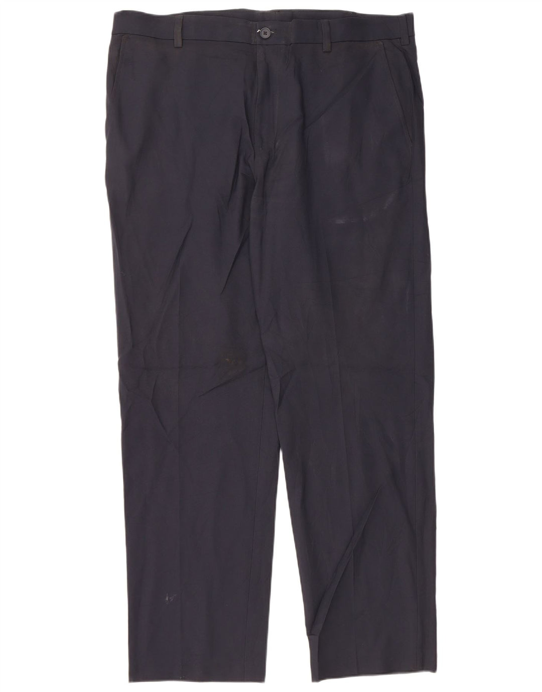 IZOD Pantalón chino recto para hombre W38 L32 Poliéster azul marino