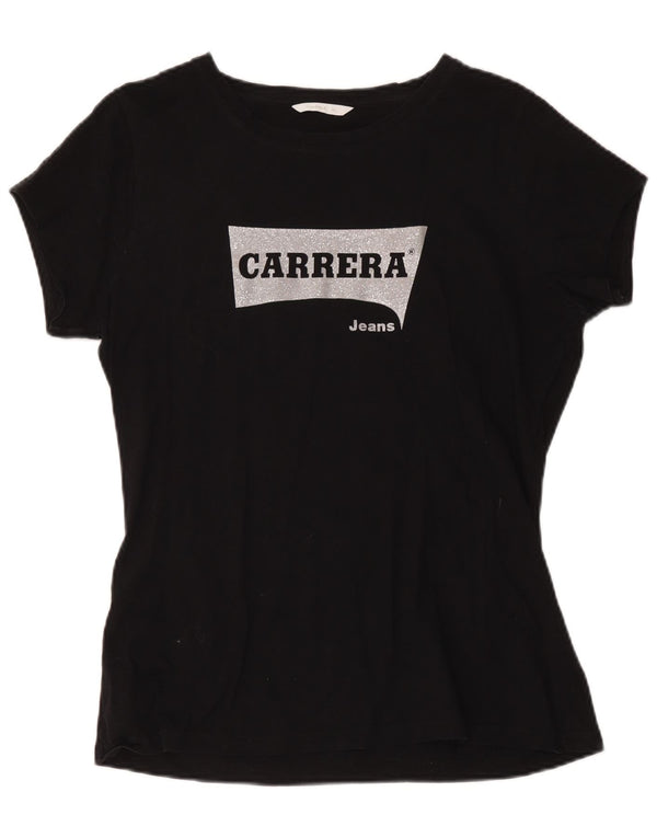 Carrera Camiseta gráfica para mujer Top UK 40 XL Negro