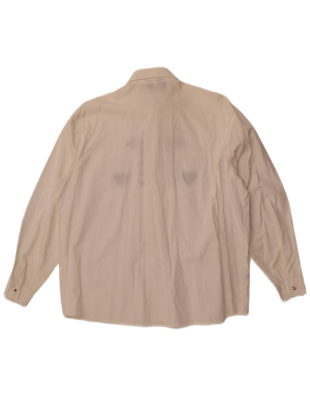 Vintage mujer camisa gráfica Reino Unido 14 algodón blanco grande