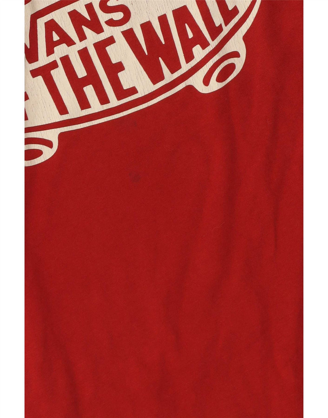 Vans Camiseta gráfica de ajuste personalizado para hombre Top pequeño de algodón rojo