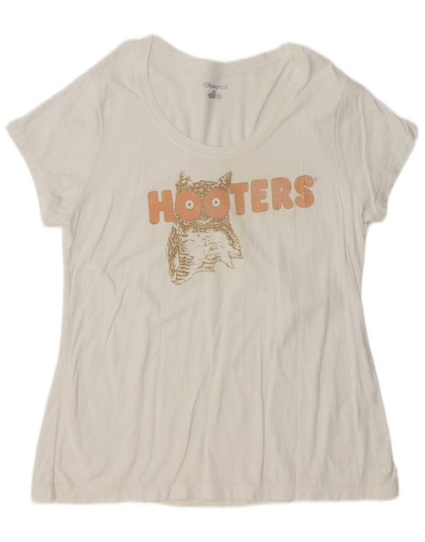 CHAMPION Camiseta gráfica para mujer Top UK 40 Large White