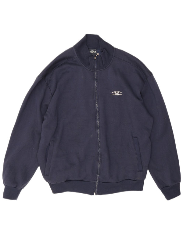 Umbro Chaqueta superior de chándal para hombre Poliéster azul marino grande