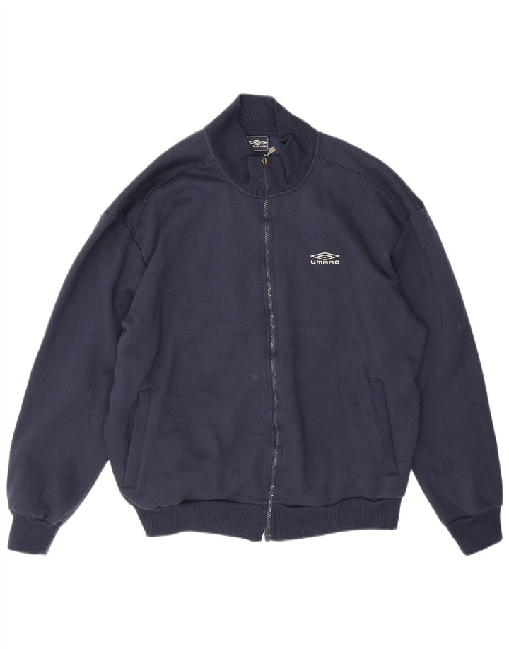 Umbro Chaqueta superior de chándal para hombre Poliéster azul marino grande