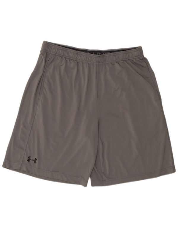 Under Armour Pantalones cortos deportivos para hombre XL Gris Poliéster