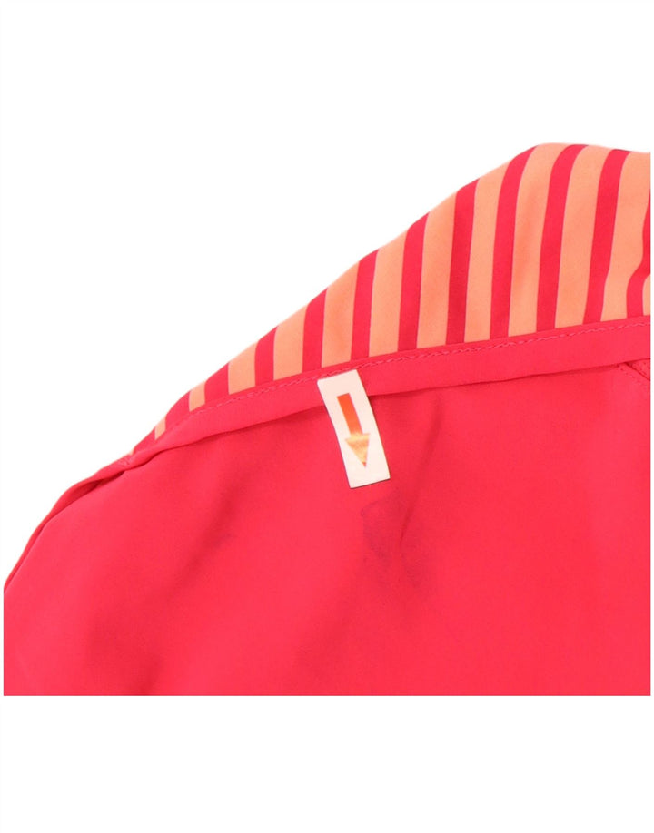 Puma Pantalones cortos deportivos para mujer UK 12 Poliéster a rayas rosa medio