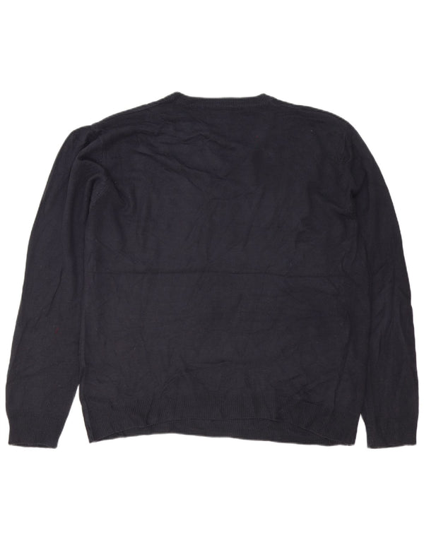 Pierre Cardin Jersey con Cuello en V para Hombre XL Acrílico Azul Marino
