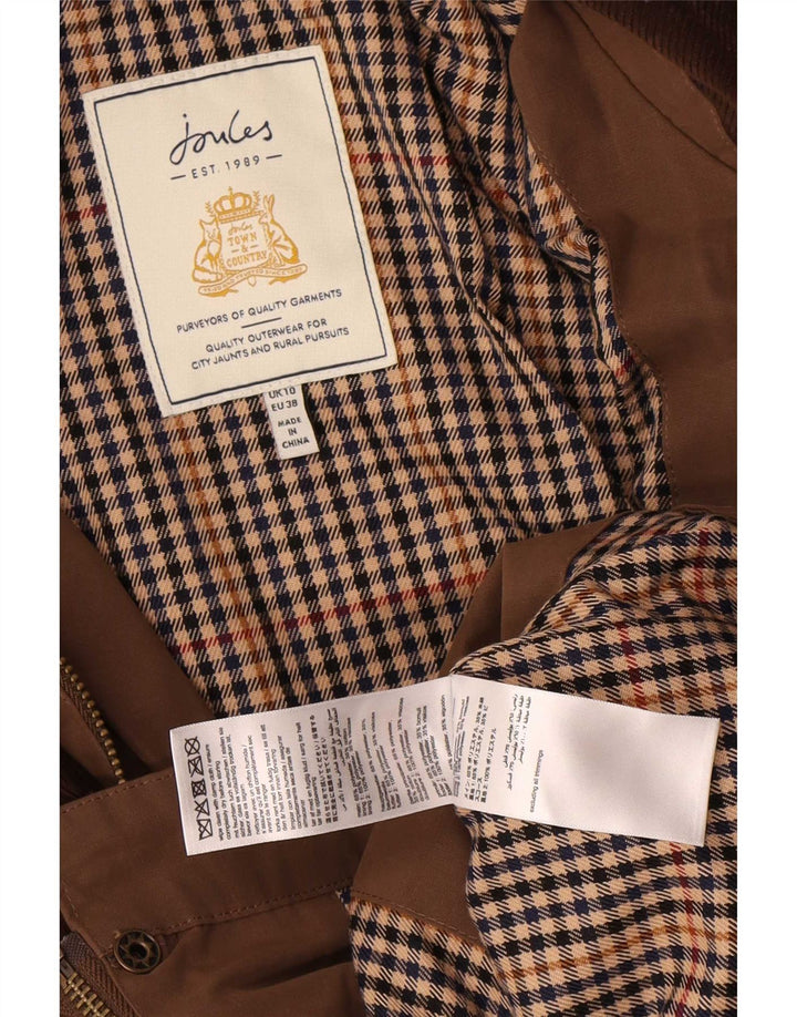 Chaqueta utilitaria extragrande para mujer Joules UK 10 Small Marrón Colorblock