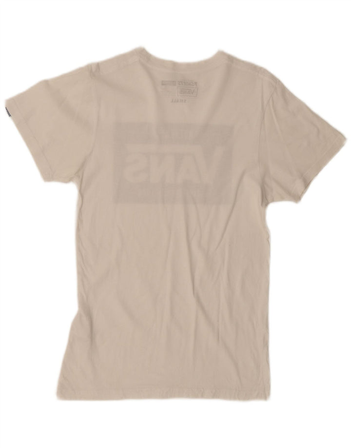 Vans Camiseta con gráfico de ajuste personalizado para hombre Top pequeño de algodón blanco