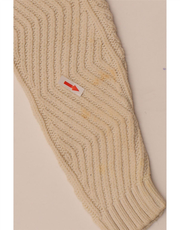 Marks & Spencer Suéter con Cuello en V para Mujer UK 10 Small Off White