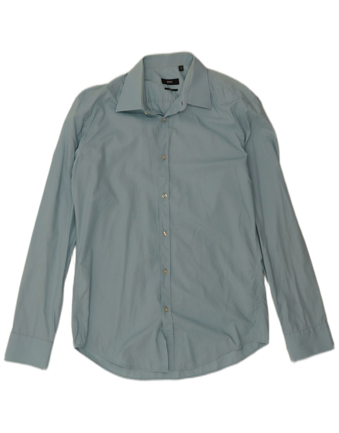 Hugo Boss Camisa Slim Fit para hombre Talla 39 15 1/2 Azul mediano