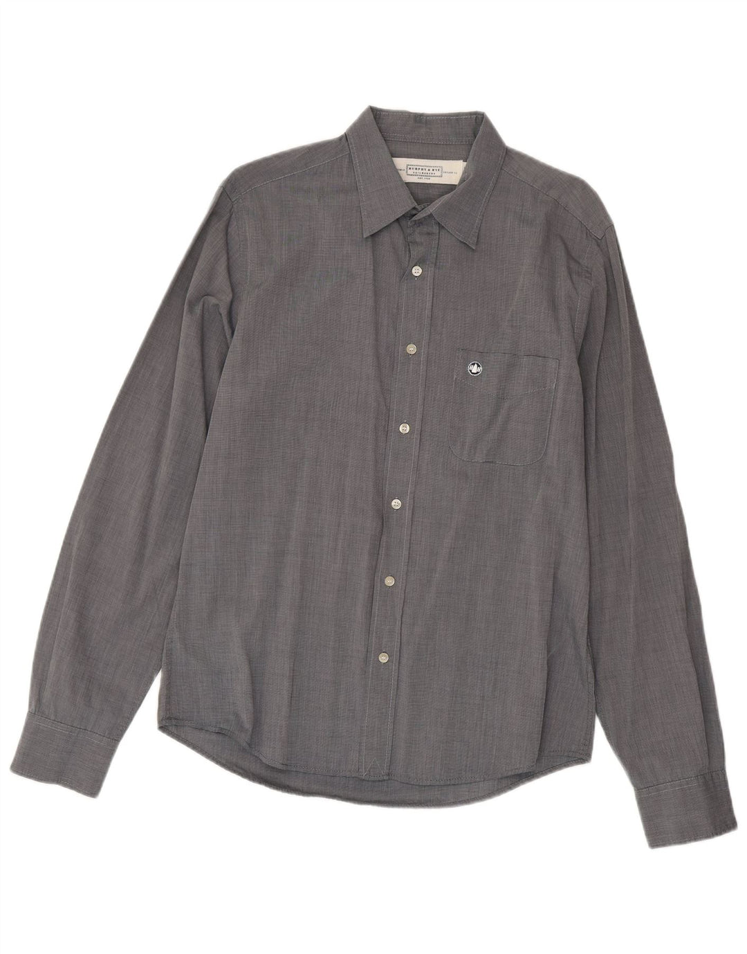 Murphy & Nye Camisa Slim Fit para Hombre Gris Grande