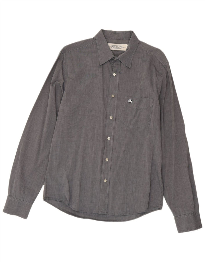 Murphy & Nye Camisa Slim Fit para Hombre Gris Grande