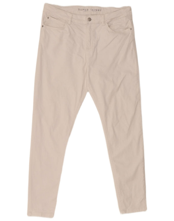 Marks & Spencer Vaqueros súper ajustados para mujer Reino Unido 14 Grande W32 L27 Algodón blanco