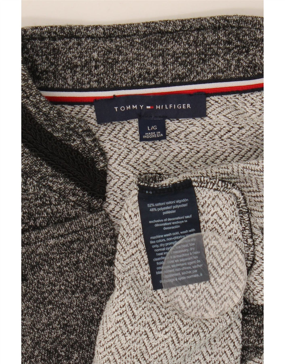 Tommy Hilfiger Chaqueta tipo blazer para mujer Reino Unido 44 Grande Algodón moteado gris