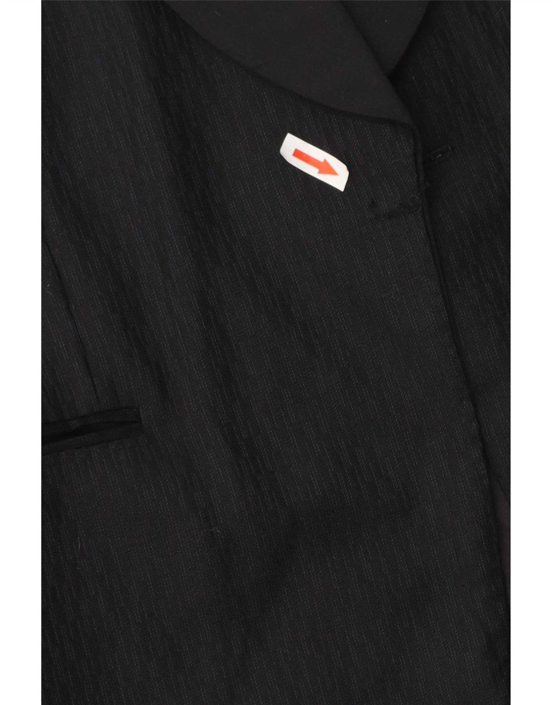 Vintage hombres abierto Blazer chaqueta Reino Unido 40 grande negro