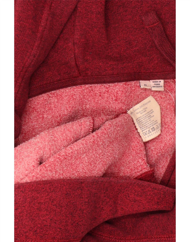Jack Wills Suéter con capucha y cremallera para hombre Algodón rojo mediano