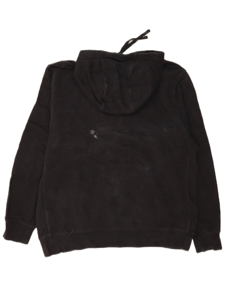 Nike - Sudadera con capucha para hombre, talla grande, algodón negro