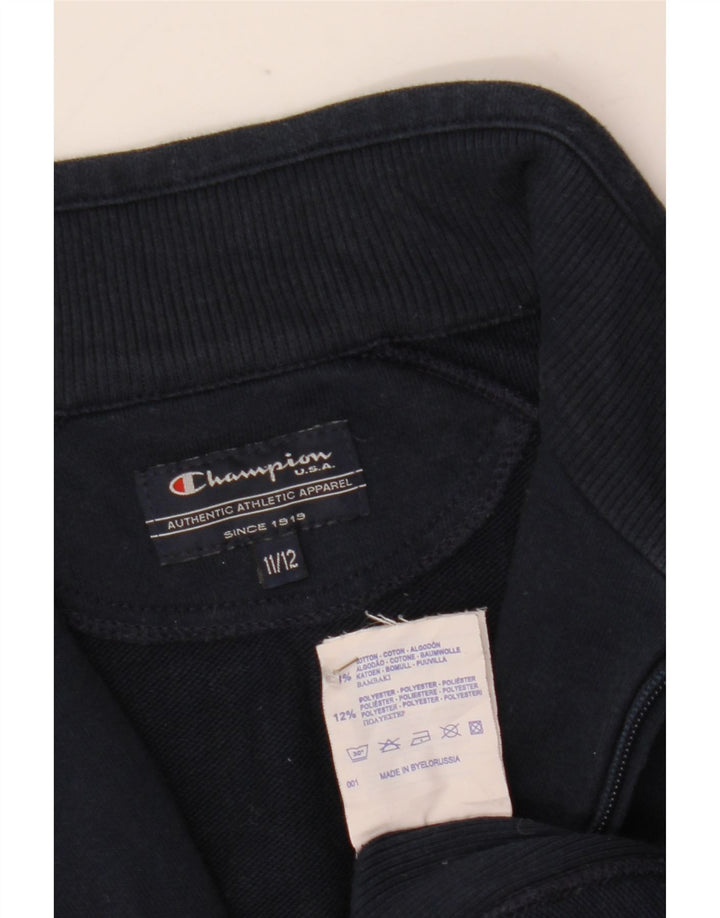 Champion Chaqueta de chándal para niño 11-12 años Azul Marino Algodón