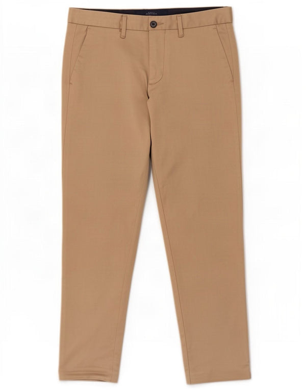 Zara Mens Slim Chino Pantalones EU 38 Small W30 L26 Beige