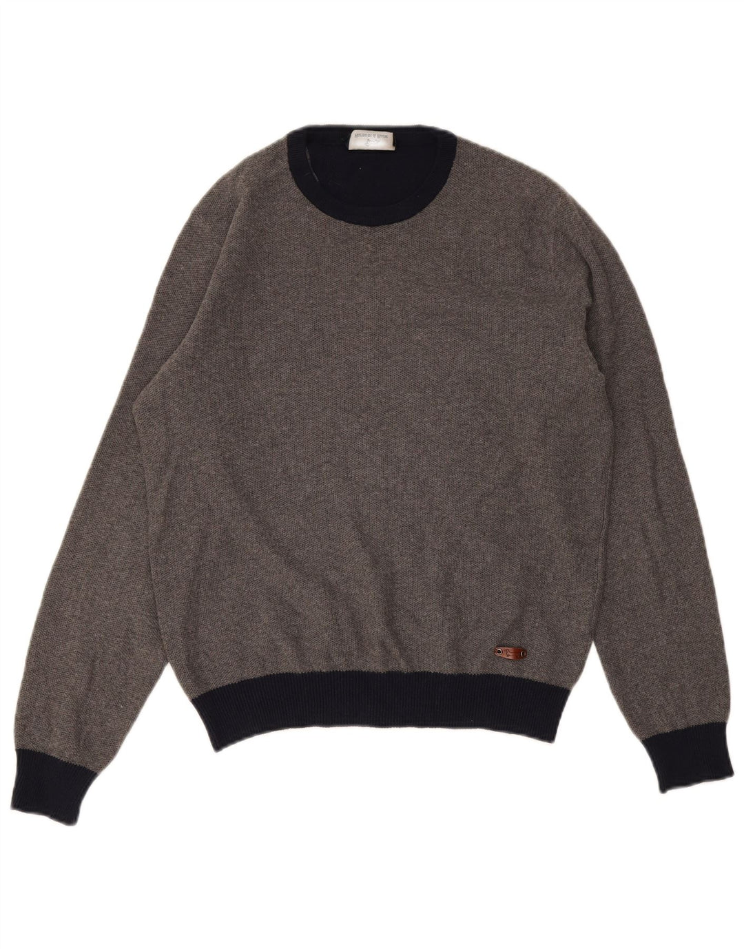 Harmont & Blaine Suéter de cuello redondo para mujer UK 44 Gris medio