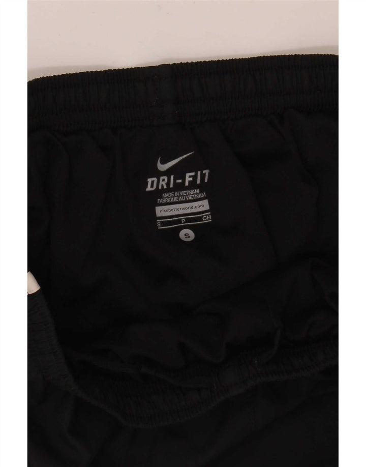 Nike - Pantalones cortos deportivos Dri Fit para mujer, talla 10, poliéster negro pequeño