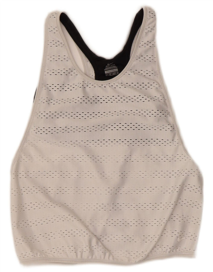 Nike - Camiseta sin mangas Dri Fit para mujer, talla 6, XS, color blanco