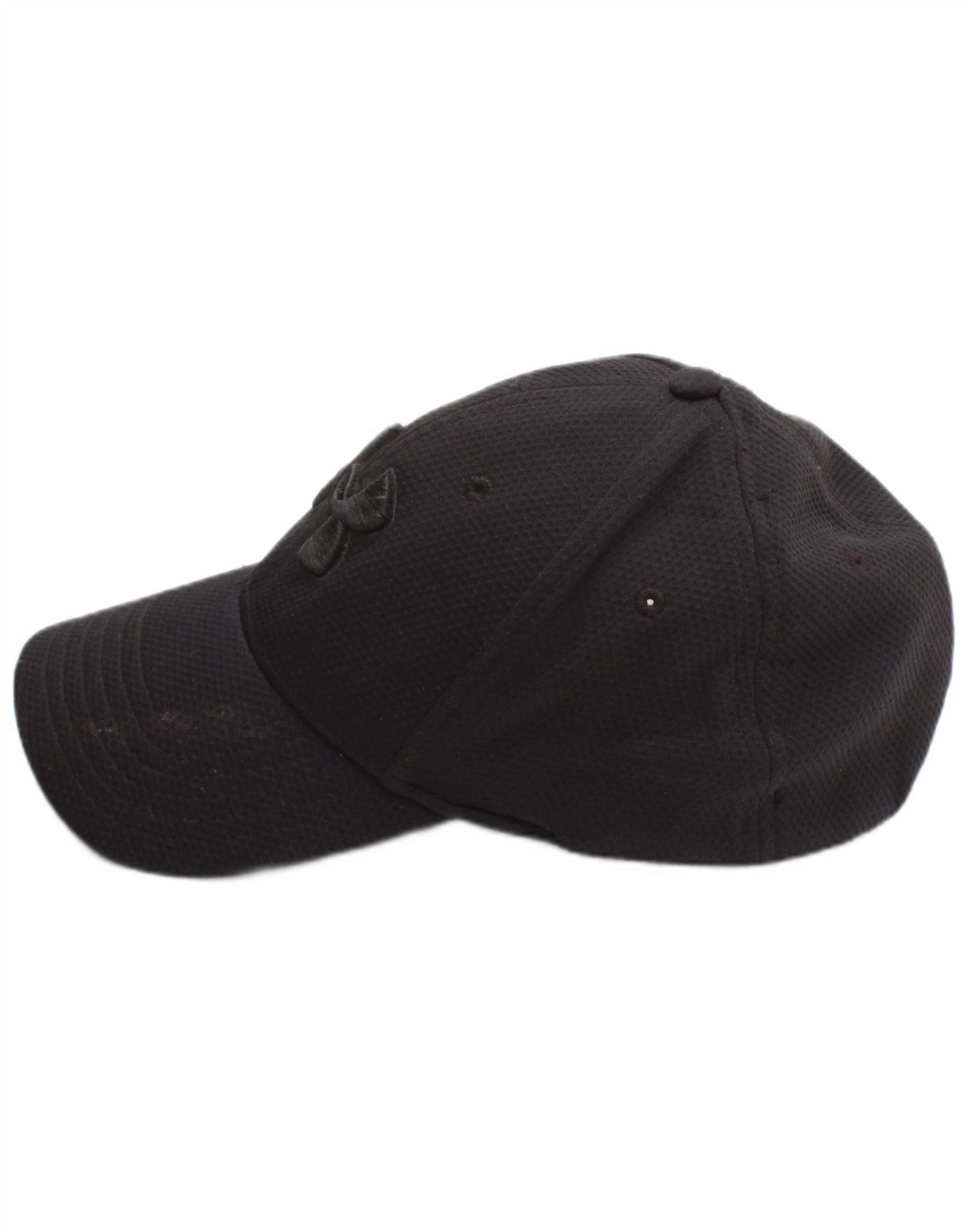 Under Armour Gorra de béisbol gráfica para hombre, talla mediana/grande, poliéster negro, deportiva