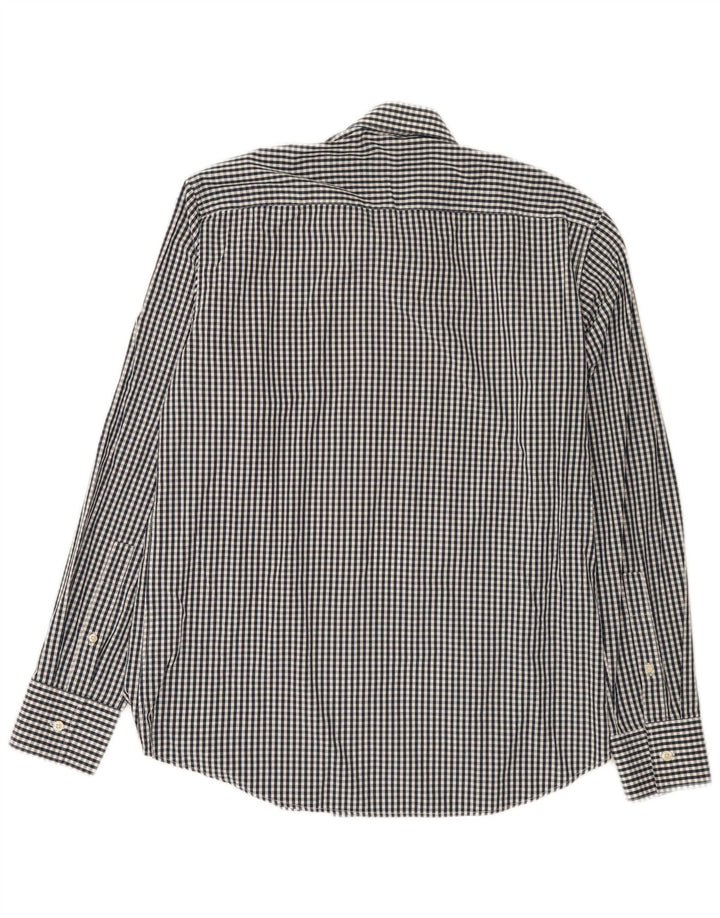 Henri Lloyd Camisa de corte regular para hombre Algodón a cuadros negro grande
