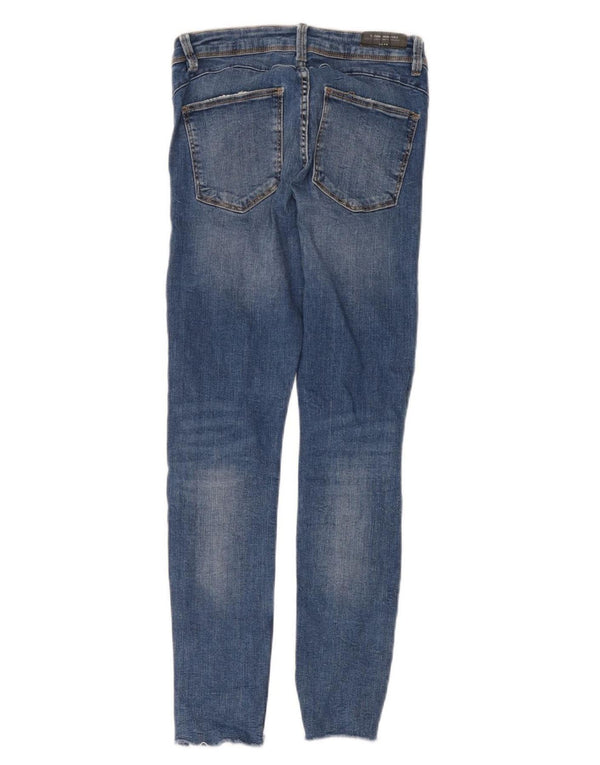 Zara Vaqueros pitillo para mujer EU 38 Small W28 L26 Algodón azul