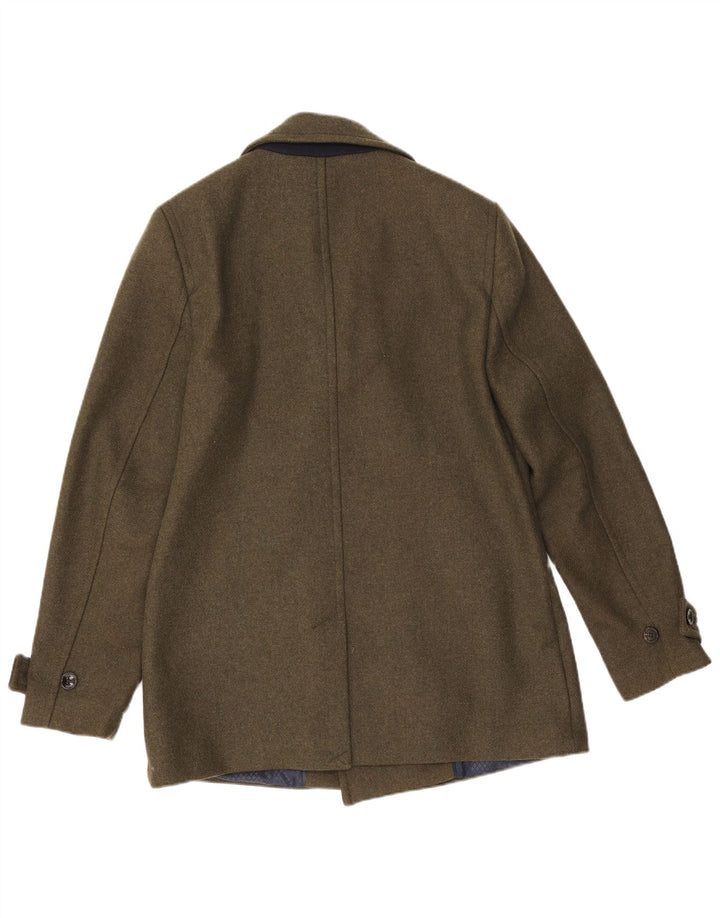 Ted Baker - Chaquetón para hombre, talla 4, lana caqui grande