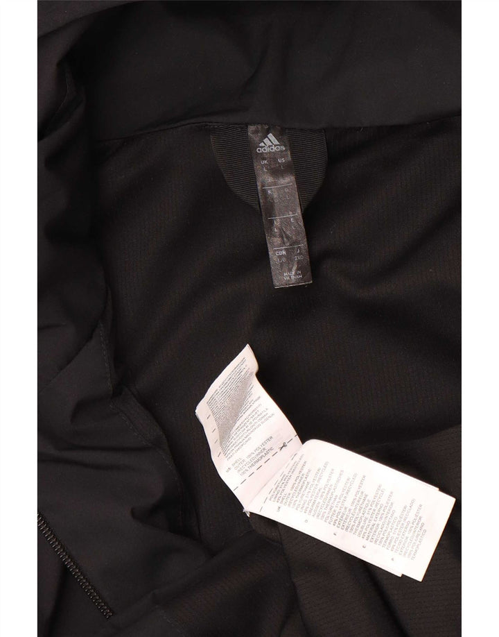 Adidas - Chándal con capucha para hombre, chaqueta superior, poliéster negro grande