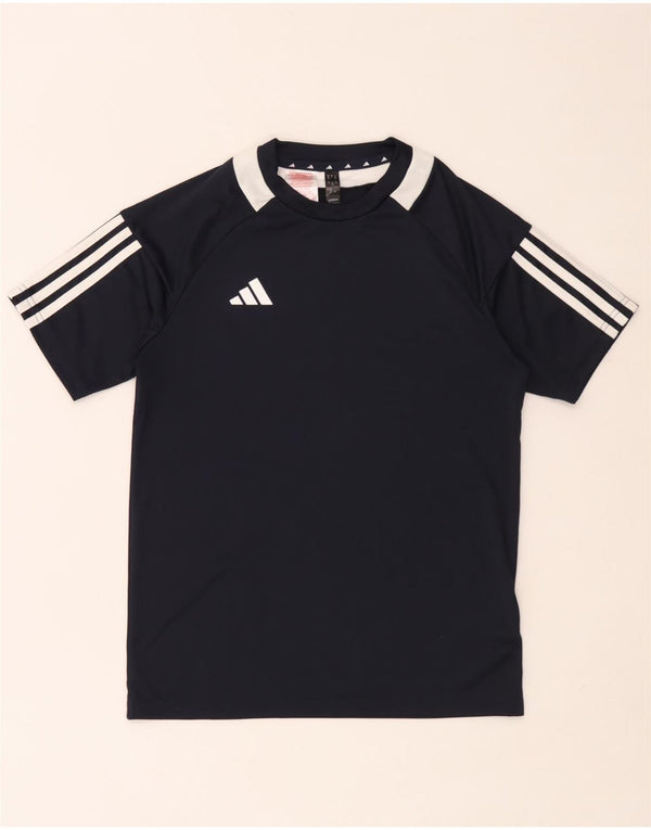 Adidas Camiseta Aeroready para niños 13-14 años Azul marino Colorblock